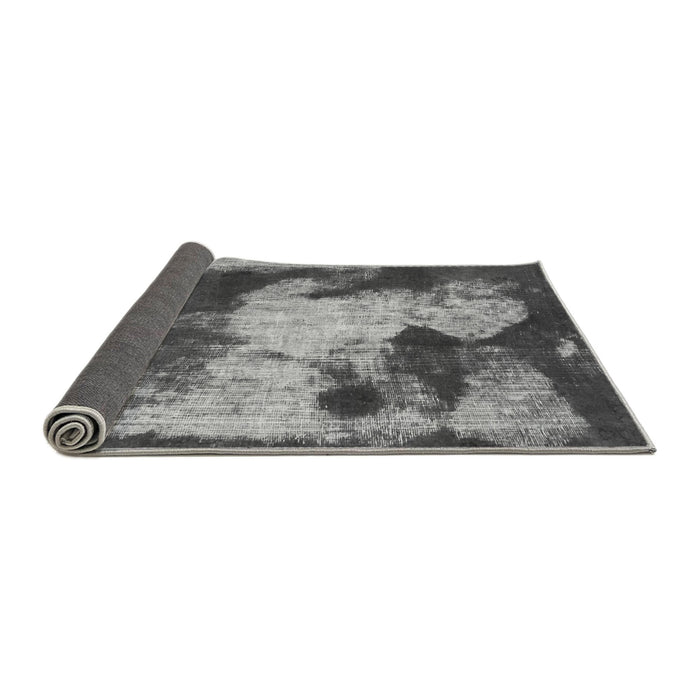 Sideview of Abstract Gray Modern Rug, abs989gry