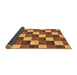 Sideview of Checkered Brown Modern Rug, abs98brn