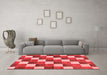 Modern Red Washable Rugs