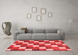 Modern Red Washable Rugs