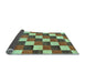 Sideview of Checkered Light Blue Modern Rug, abs98lblu