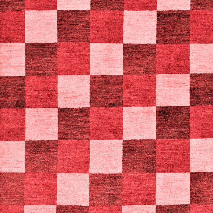 Checkered Red Modern Area Rugs