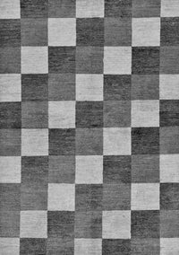 Checkered Gray Modern Rug, abs98gry