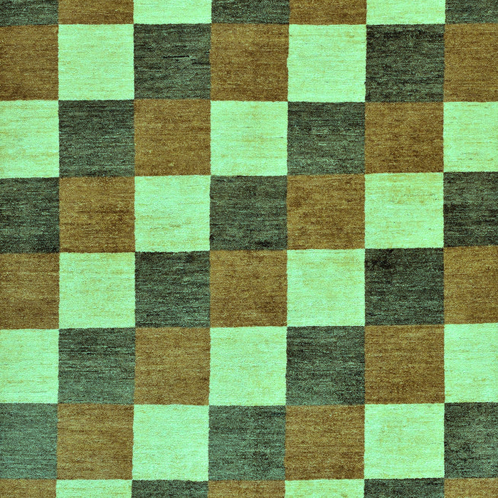 Checkered Turquoise Modern Rug, abs98turq