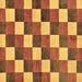 Square Checkered Brown Modern Rug, abs98brn