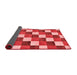 Checkered Red Modern Area Rugs