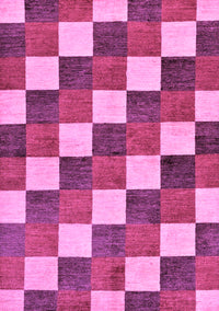 Checkered Purple Modern Rug, abs98pur