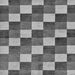 Square Checkered Gray Modern Rug, abs98gry