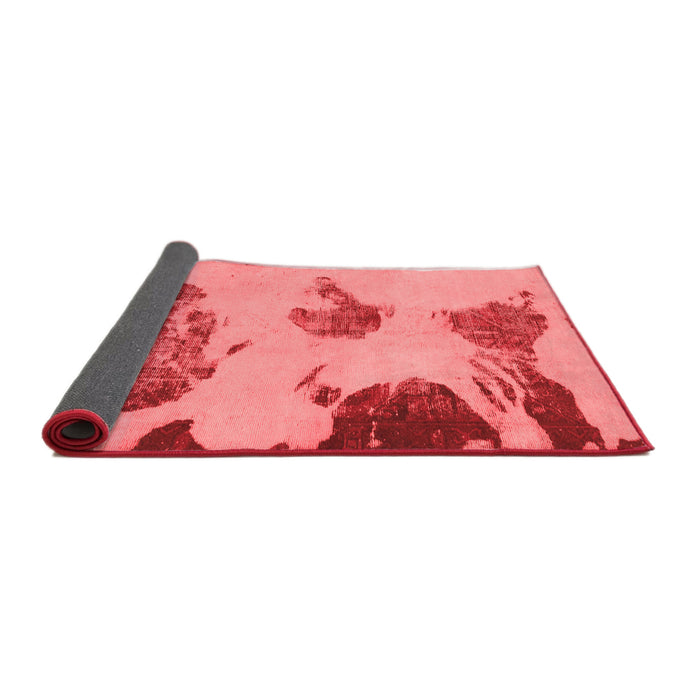 Abstract Red Modern Area Rugs