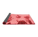 Abstract Red Modern Area Rugs