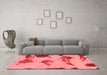 Modern Red Washable Rugs