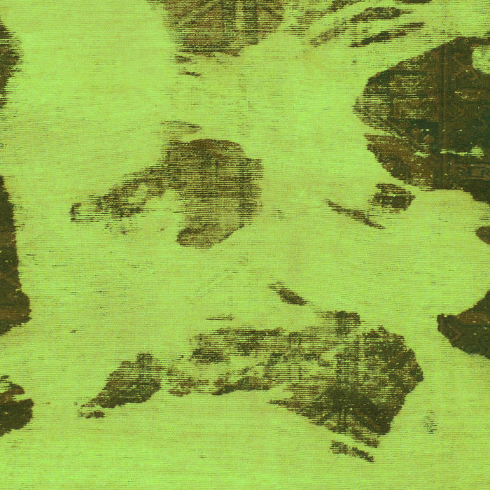 Machine Washable Abstract Green Modern Area Rugs, wshabs990grn