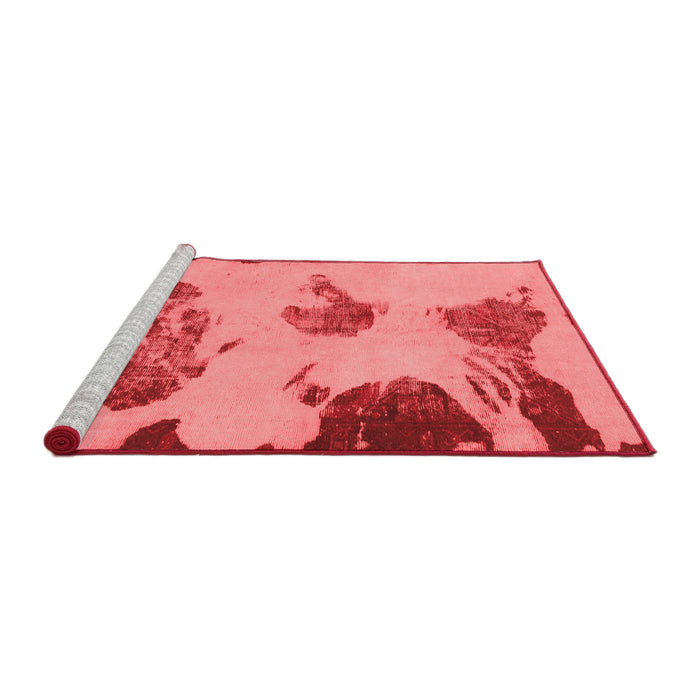 Modern Red Washable Rugs