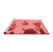 Modern Red Washable Rugs