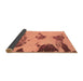 Sideview of Abstract Brown Modern Rug, abs990brn