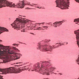 Square Machine Washable Abstract Hot Pink Rug, wshabs990