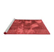 Modern Red Washable Rugs