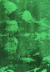 Abstract Green Modern Rug, abs991grn