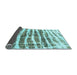 Sideview of Abstract Light Blue Modern Rug, abs992lblu