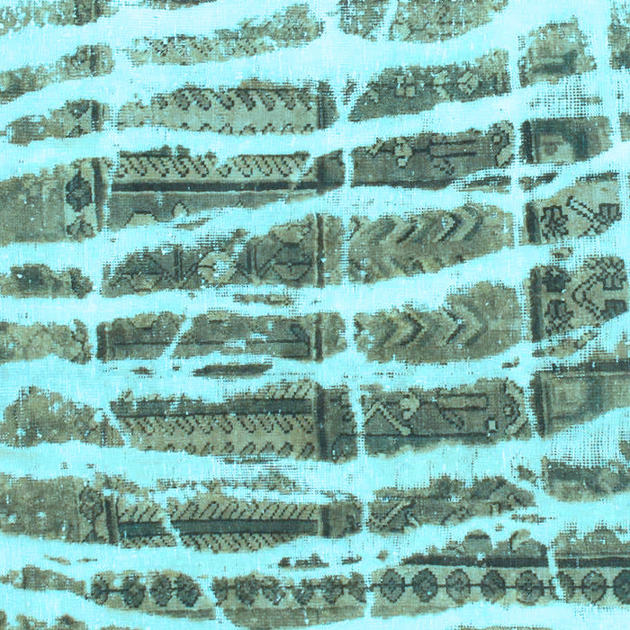 Abstract Light Blue Modern Rug, abs992lblu