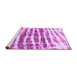 Sideview of Machine Washable Abstract Purple Modern Area Rugs, wshabs992pur