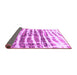 Sideview of Abstract Purple Modern Rug, abs992pur