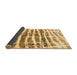 Sideview of Abstract Brown Modern Rug, abs992brn