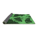 Sideview of Abstract Emerald Green Modern Rug, abs993emgrn