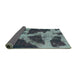 Sideview of Abstract Turquoise Modern Rug, abs993turq