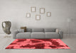 Modern Red Washable Rugs