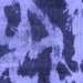 Square Machine Washable Abstract Blue Modern Rug, wshabs993blu