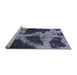 Sideview of Machine Washable Abstract Light Blue Modern Rug, wshabs993lblu