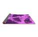 Sideview of Abstract Purple Modern Rug, abs993pur