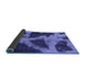 Sideview of Abstract Blue Modern Rug, abs993blu