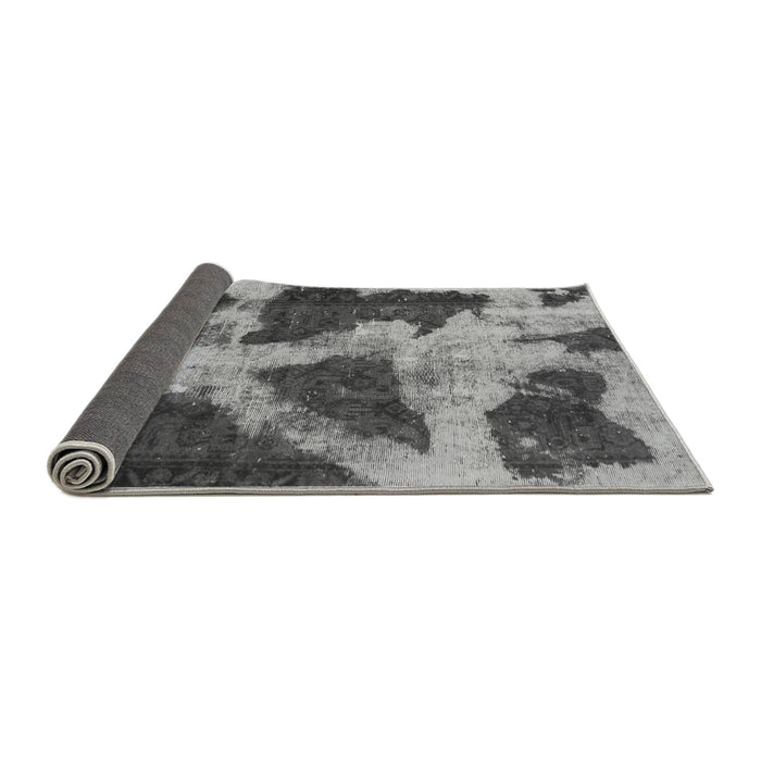Sideview of Abstract Gray Modern Rug, abs993gry