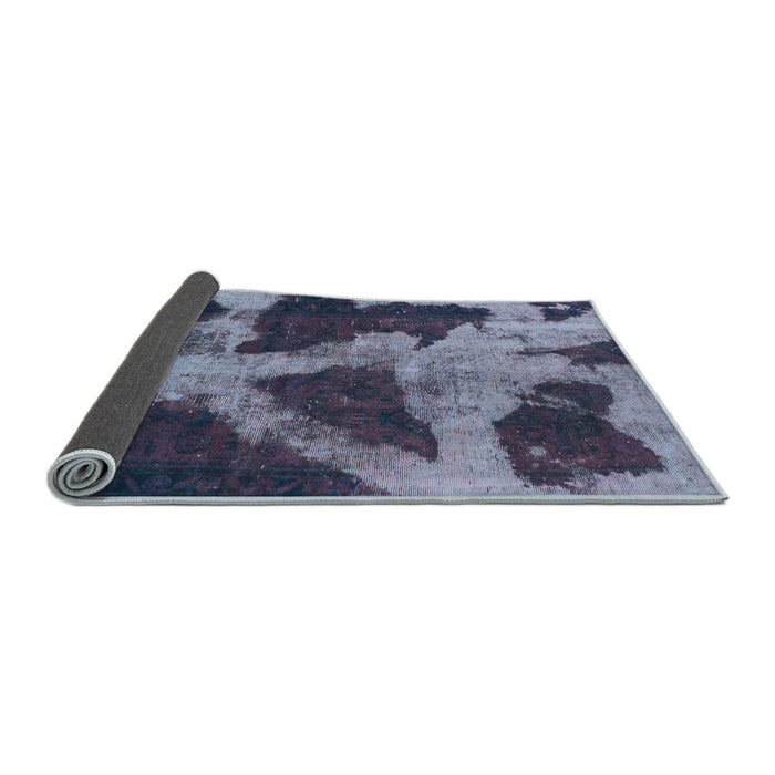 Sideview of Abstract Light Blue Modern Rug, abs993lblu