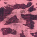 Square Abstract Dark Pink Modern Rug, abs993