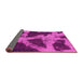 Sideview of Abstract Pink Modern Rug, abs993pnk