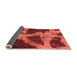 Sideview of Abstract Orange Modern Rug, abs993org