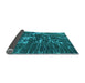 Sideview of Abstract Light Blue Modern Rug, abs994lblu