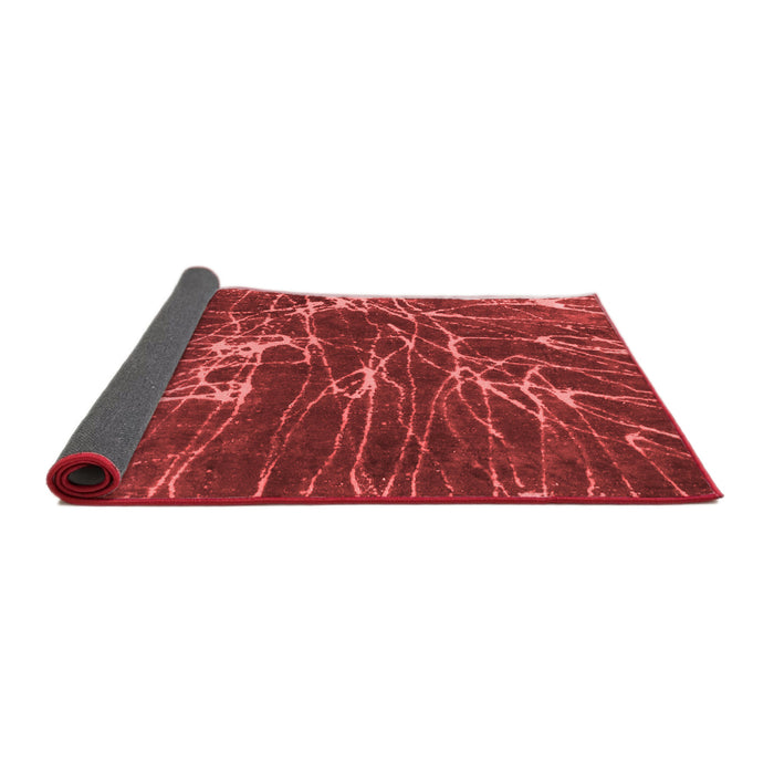 Abstract Red Modern Area Rugs