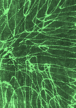 Abstract Emerald Green Modern Rug, abs994emgrn