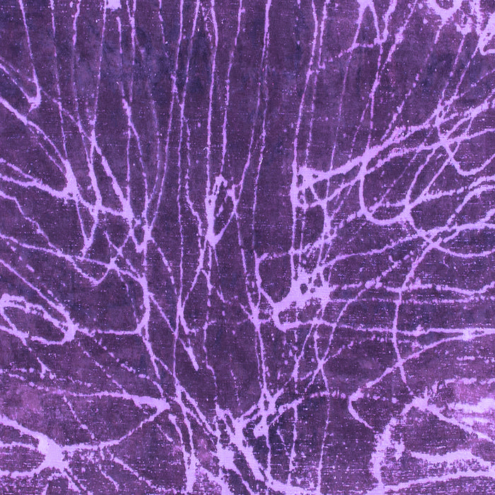 Square Machine Washable Abstract Purple Modern Area Rugs, wshabs994pur