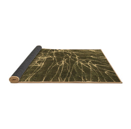 Sideview of Abstract Brown Modern Rug, abs994brn