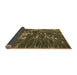 Sideview of Abstract Brown Modern Rug, abs994brn