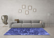 Machine Washable Abstract Blue Modern Rug in a Living Room, wshabs994blu