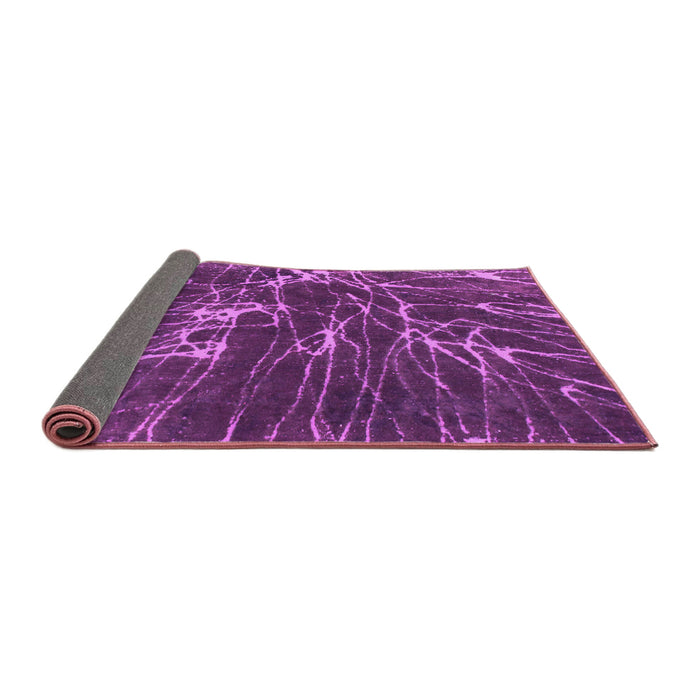 Sideview of Abstract Pink Modern Rug, abs994pnk