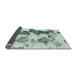 Sideview of Abstract Mint Green Modern Rug, abs995