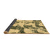 Sideview of Abstract Brown Modern Rug, abs995brn