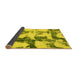 Sideview of Abstract Yellow Modern Rug, abs995yw